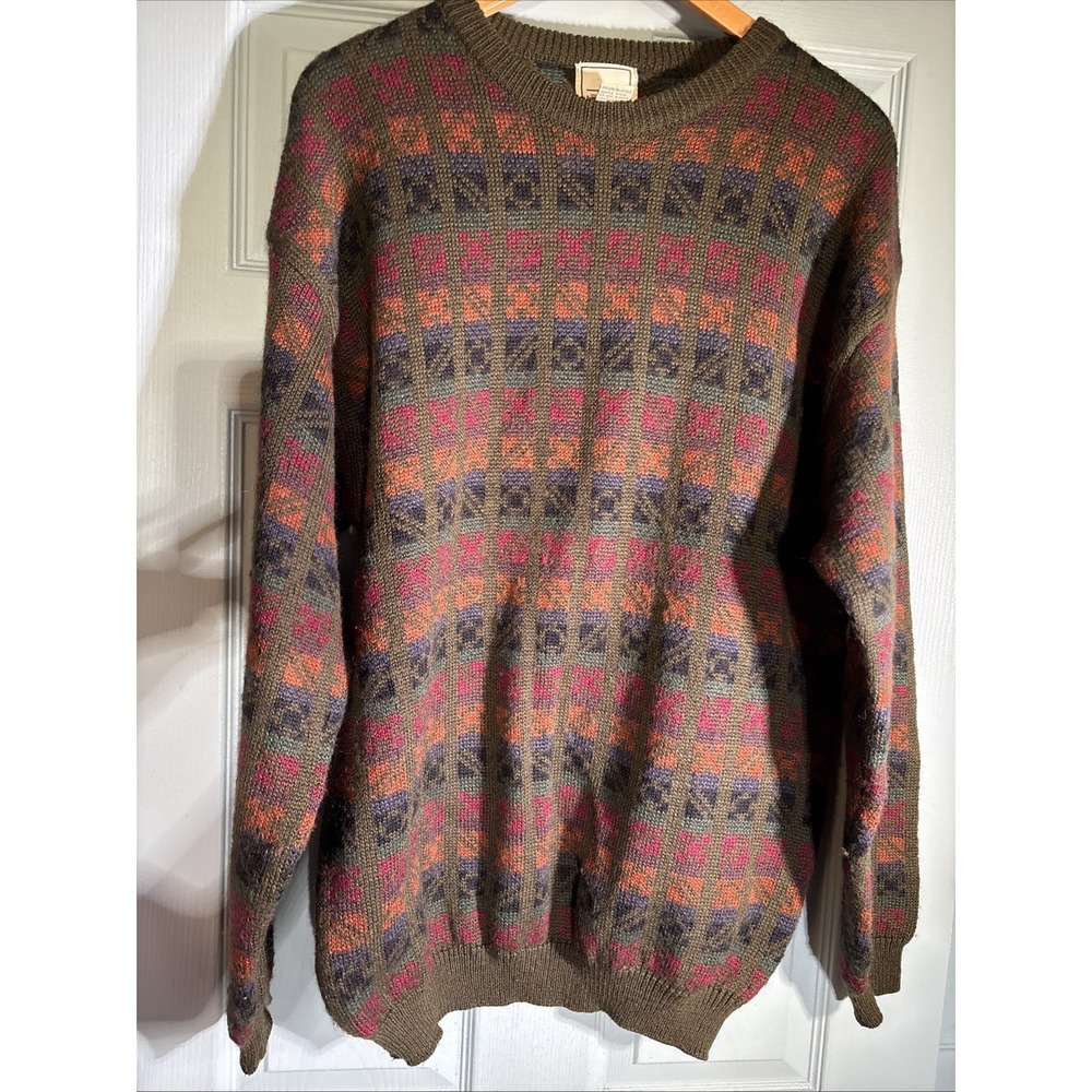 Body‎ Equip Vintage 1980s Men's Wool Blend Sweater Sz XL